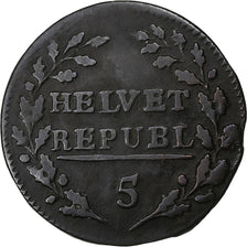 Switzerland, 1/2 Batzen, 1799, Billon, VF(20-25), KM:A6
