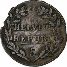 Switzerland, 1/2 Batzen, 1799, Billon, VF(20-25), KM:A6