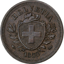 Switzerland, Rappen, 1850, Paris, Bronze, VF(30-35), KM:3