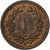 Suiza, Rappen, 1851, Paris, Bronce, BC+, KM:3