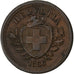 Switzerland, Rappen, 1856, Bern, Bronze, EF(40-45), KM:3