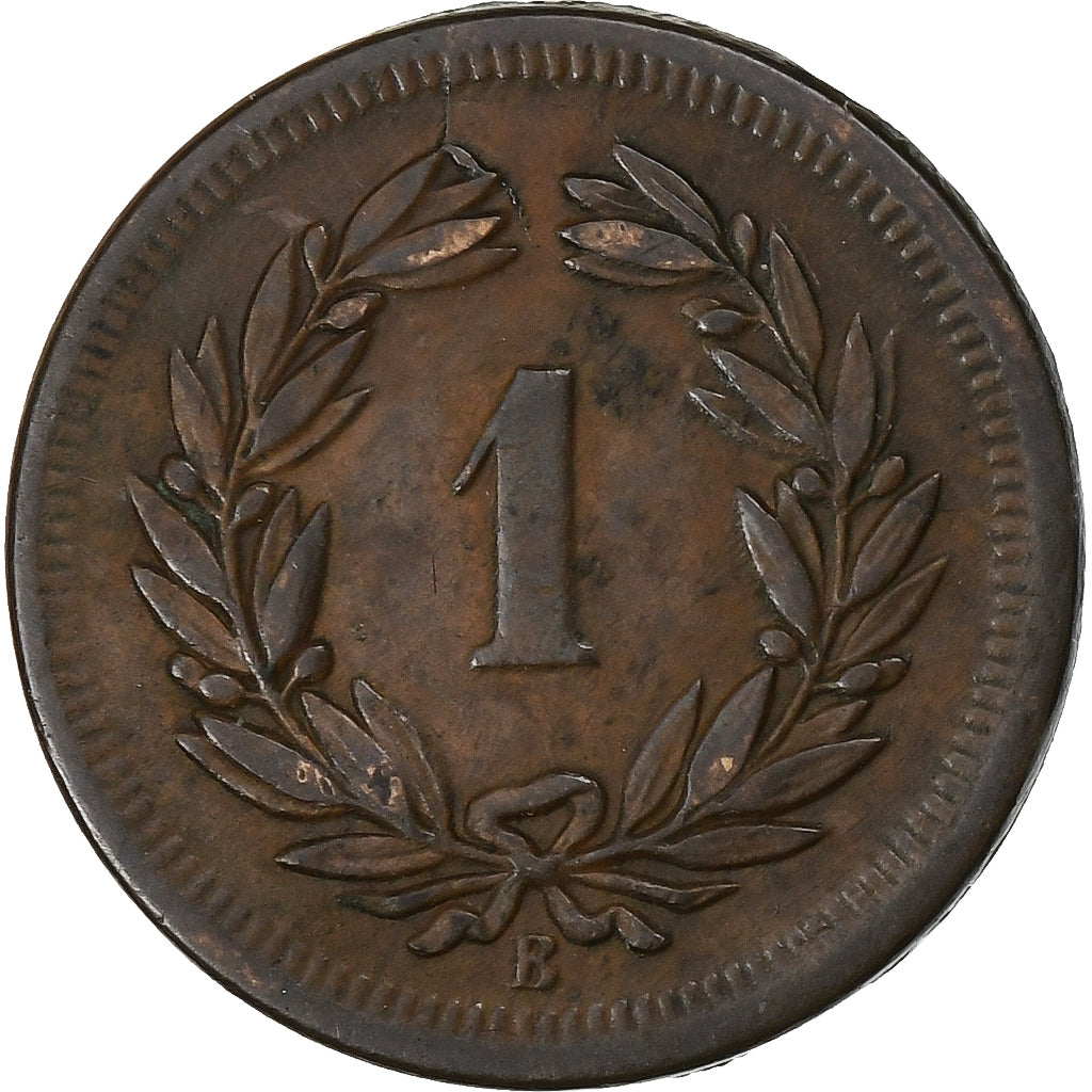 Switzerland, Rappen, 1856, Bern, Bronze, EF(40-45), KM:3