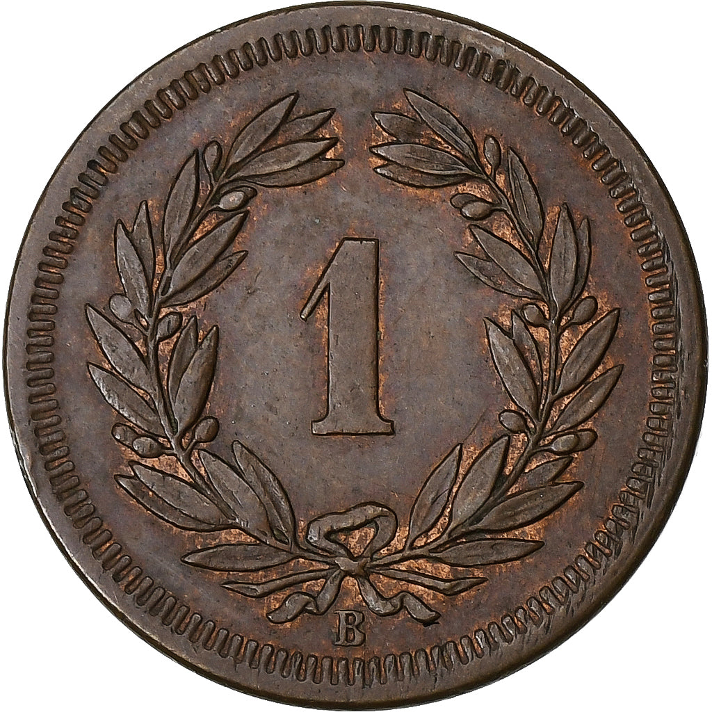 Svizzera, Rappen, 1856, Bern, Bronzo, BB, KM:3