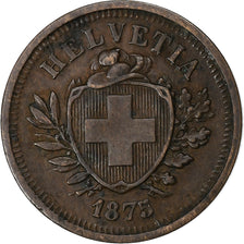 Switzerland, Rappen, 1875, Bern, Bronze, EF(40-45), KM:3