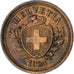 Suiza, Rappen, 1924, Bern, Bronce, MBC+, KM:3