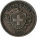 Suiza, Rappen, 1924, Bern, Bronce, MBC, KM:3