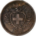 Suiza, Rappen, 1932, Bern, Bronce, BC+, KM:3