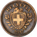 Suiza, Rappen, 1937, Bern, Bronce, MBC, KM:3