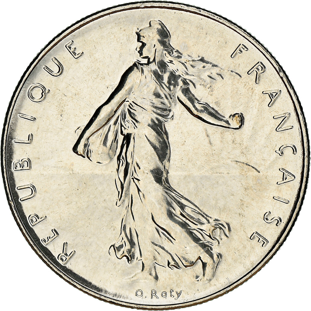 Coin, France, Semeuse, Franc, 2001, Pessac, BU, MS(65-70), Nickel, KM:925.1