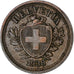 Suiza, Rappen, 1938, Bern, Bronce, BC+, KM:3