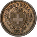 Switzerland, Rappen, 1938, Bern, Bronze, AU(50-53), KM:3