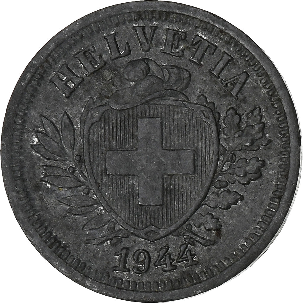 Suiza, Rappen, 1943, Bern, Cinc, MBC, KM:3