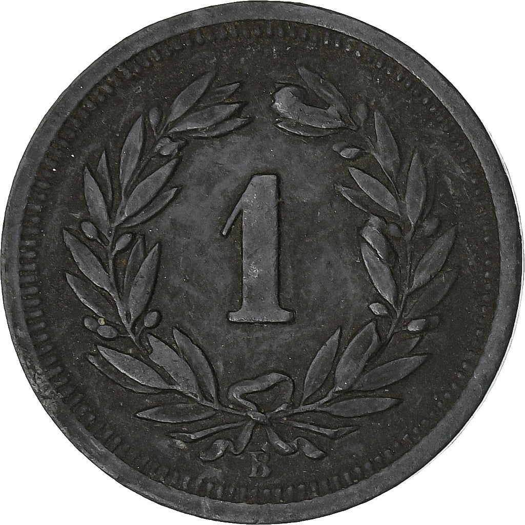 Suiza, Rappen, 1944, Bern, Cinc, BC+, KM:3