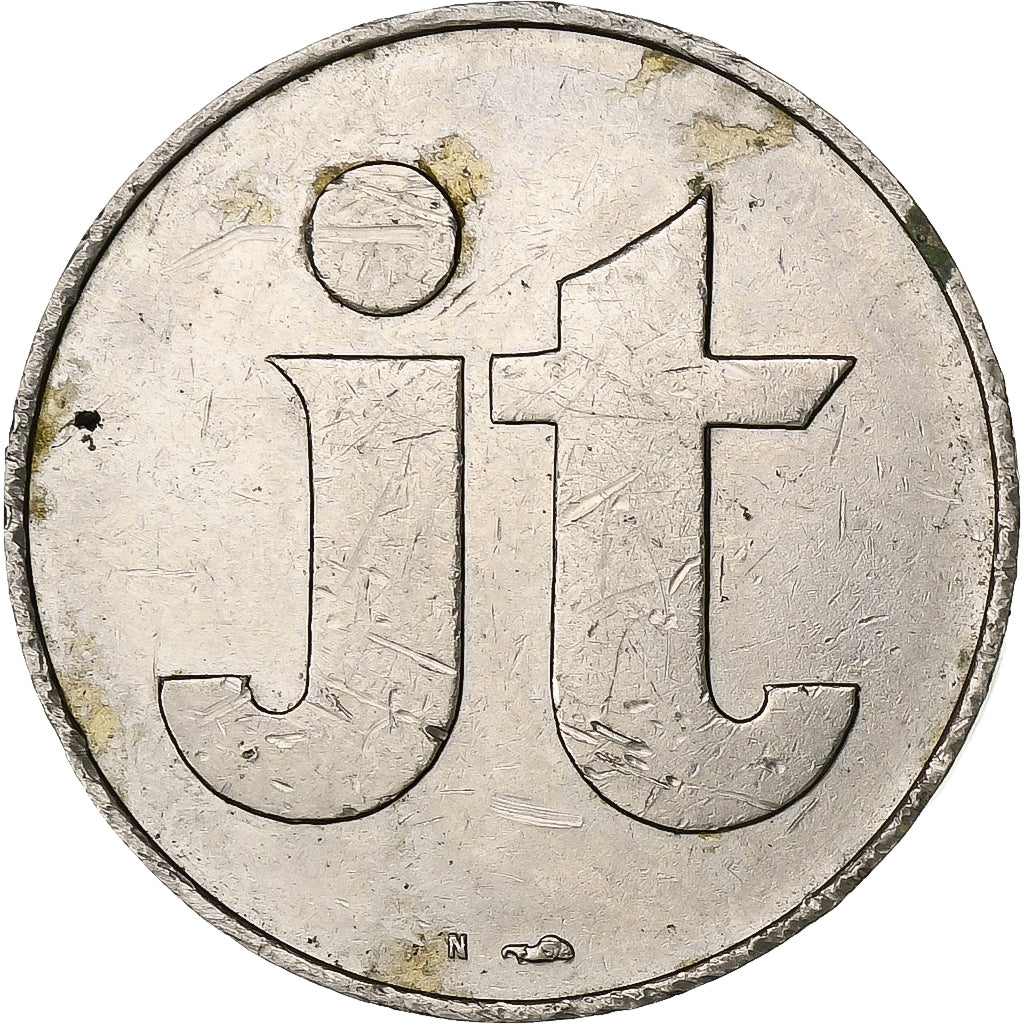 France, Token, jt, Nickel plated brass, EF(40-45)