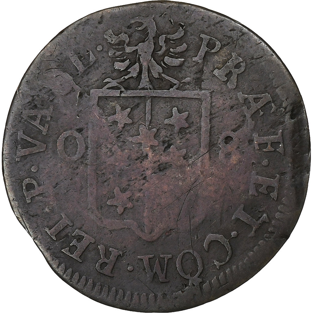 SWISS CANTONS, Bishopic of Sion, Franz-Joseph Supersaxo, 1/2 Batzen, 1708