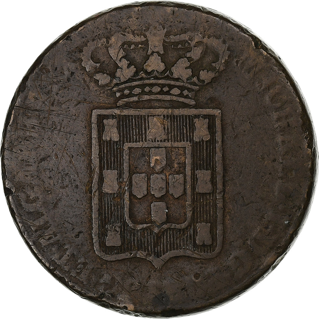 Portugal, Miguel, 40 Reis, Pataco, 1832, Lisbonne, Bronze, B+, KM:391