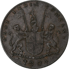 INDIA-BRITISH, 2 Kepings, 1804 / AH 1219, Copper, VF(30-35), KM:264