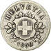 Svizzera, 10 Rappen, 1850, Strasbourg, Biglione, MB, KM:6