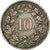 Suiza, 10 Rappen, 1876, Bern, Vellón, EBC, KM:6