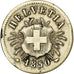 Switzerland, 5 Rappen, 1850, Strasbourg, Billon, EF(40-45), KM:5