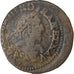 França, Louis XIII, Double Tournois, 1640, Feurs, Cobre, VF(20-25), Gadoury:11
