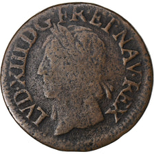 Frankrijk, Louis XIII, Double tournois de Warin, 1643, La Rochelle, Koper, FR