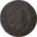França, Louis XIII, Double Tournois, 1634, Tours, Cobre, VF(20-25), Gadoury:9a
