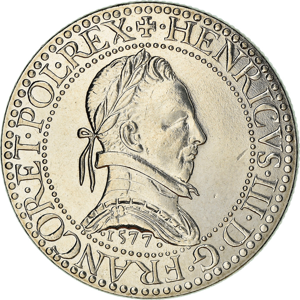 Moneta, Francia, Franc d'Henri III, 5 Francs, 2000, Paris, SPL, Nichel placcato