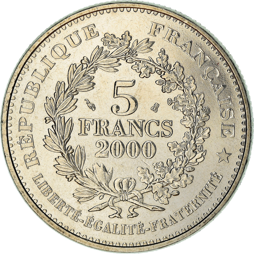 Moneta, Francia, Franc d'Henri III, 5 Francs, 2000, Paris, SPL, Nichel placcato