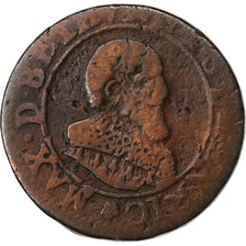 Francia, Maximilien I of Bethune, Double Tournois, 1636, Henrichemont, Rame, MB