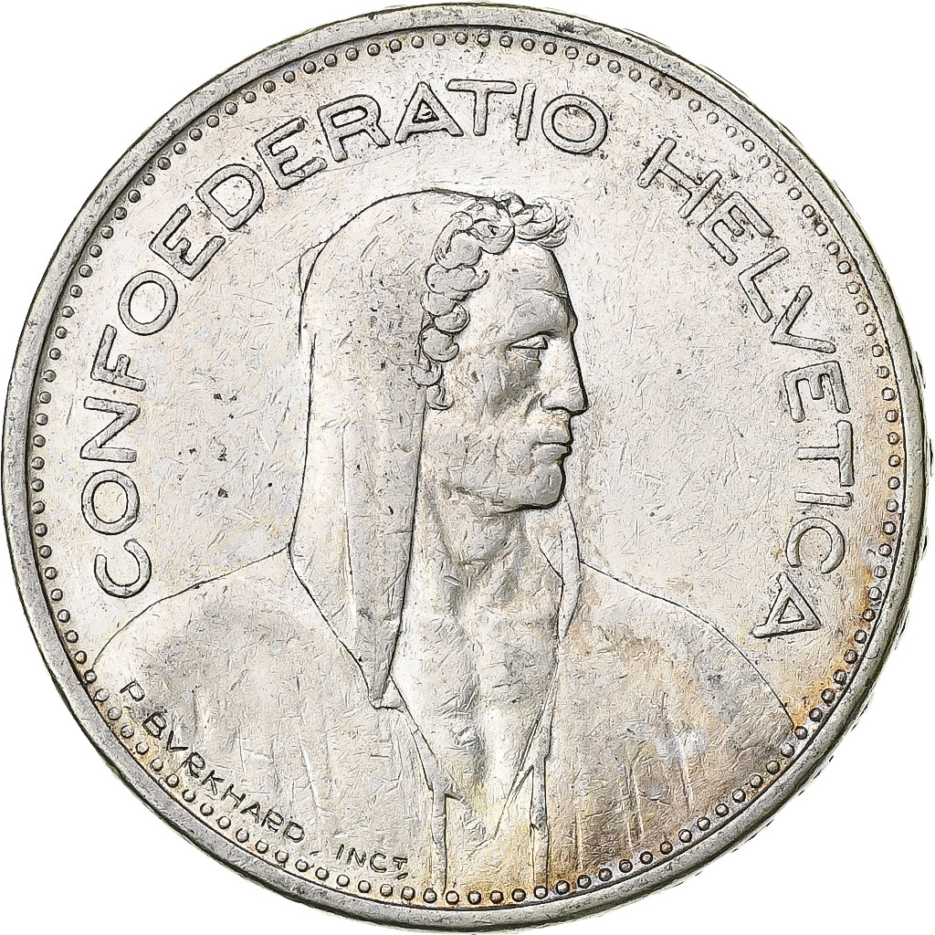 Switzerland, 5 Francs, Herdsman, 1940, Bern, Silver, VF(20-25), KM:40