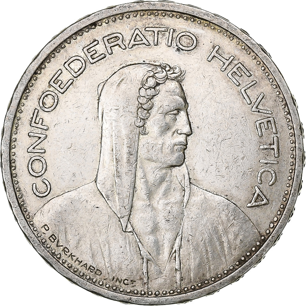Switzerland, 5 Francs, Herdsman, 1940, Bern, Silver, VF(30-35), KM:40