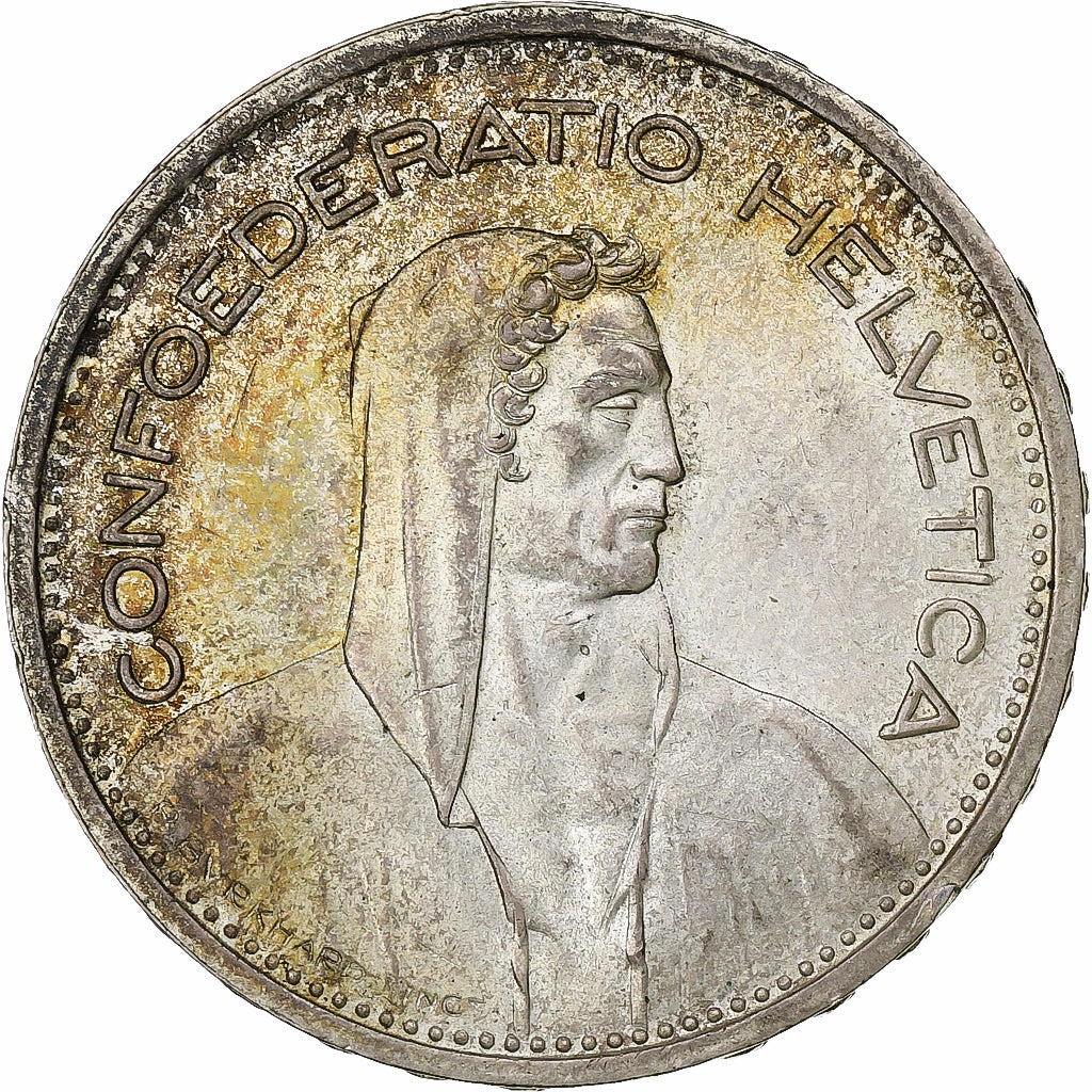 Switzerland, 5 Francs, Herdsman, 1953, Bern, Silver, EF(40-45), KM:40