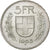 Suiza, 5 Francs, Herdsman, 1965, Bern, Plata, EBC, KM:40