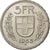 Svizzera, 5 Francs, Herdsman, 1965, Bern, Argento, SPL-, KM:40