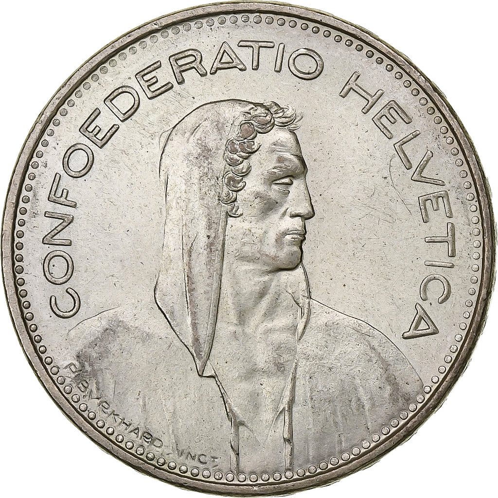 Switzerland, 5 Francs, Herdsman, 1965, Bern, Silver, AU(55-58), KM:40