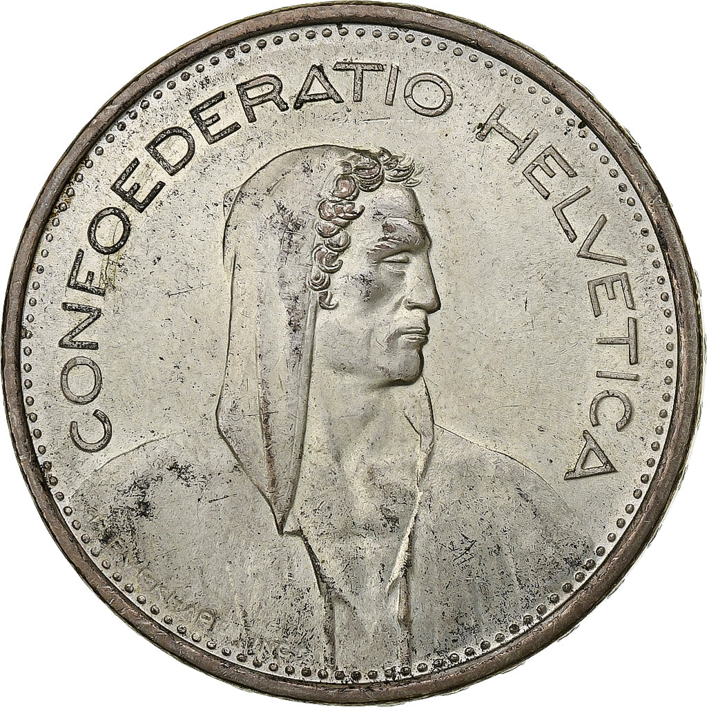 Switzerland, 5 Francs, Herdsman, 1966, Bern, Silver, AU(55-58), KM:40