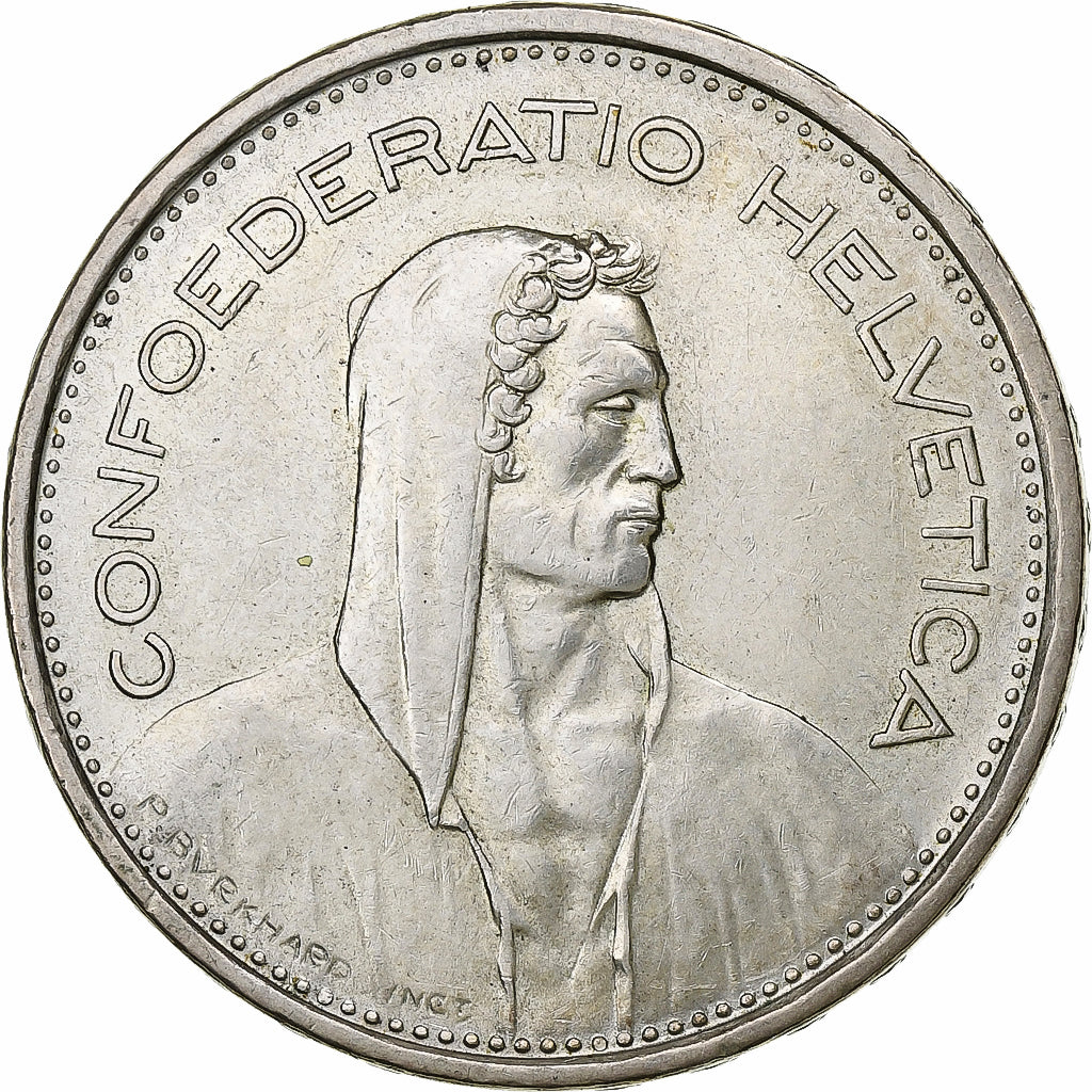 Switzerland, 5 Francs, Herdsman, 1966, Bern, Silver, EF(40-45), KM:40