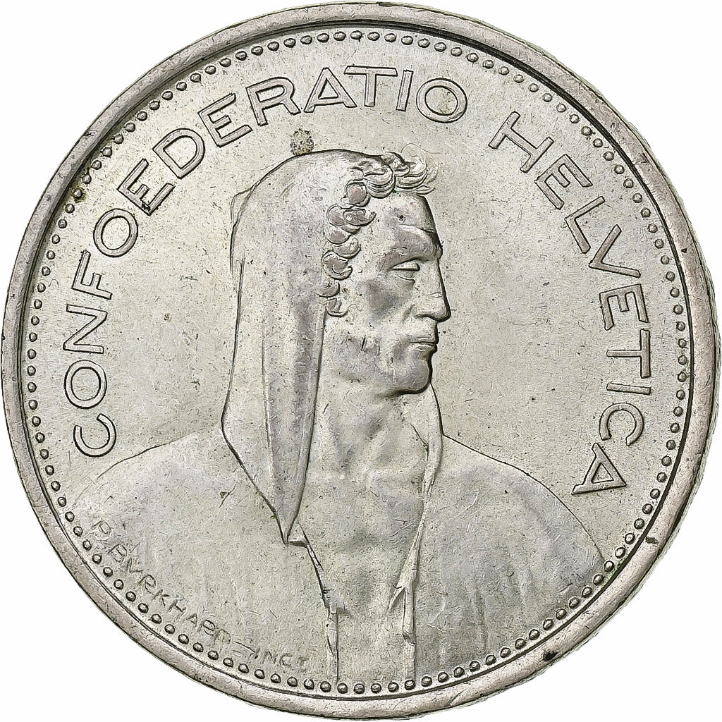 Switzerland, 5 Francs, Herdsman, 1969, Bern, Silver, EF(40-45), KM:40