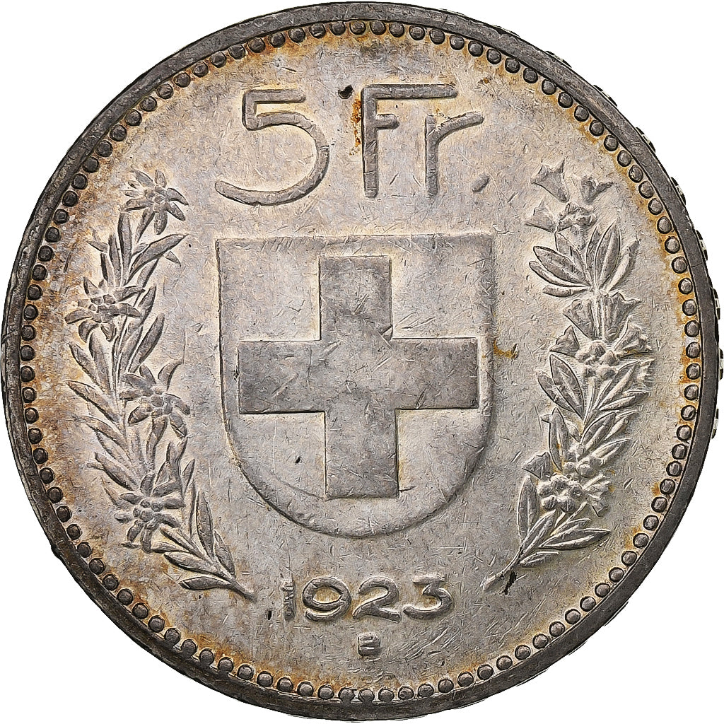 Switzerland, 5 Francs, Herdsman, 1923, Bern, Silver, VF(30-35), KM:37