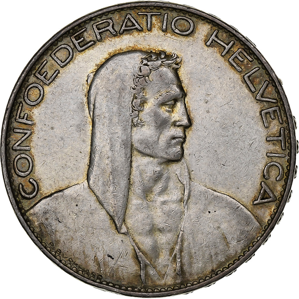 Switzerland, 5 Francs, Herdsman, 1926, Bern, Silver, VF(30-35), KM:37
