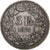 Suiza, 5 Francs, Helvetia, 1874, Bern, Plata, BC+, KM:11