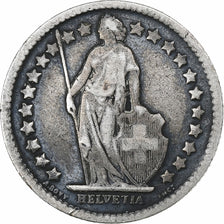 Suisse, 1/2 Franc, 1877, Bern, Argent, TB, KM:23