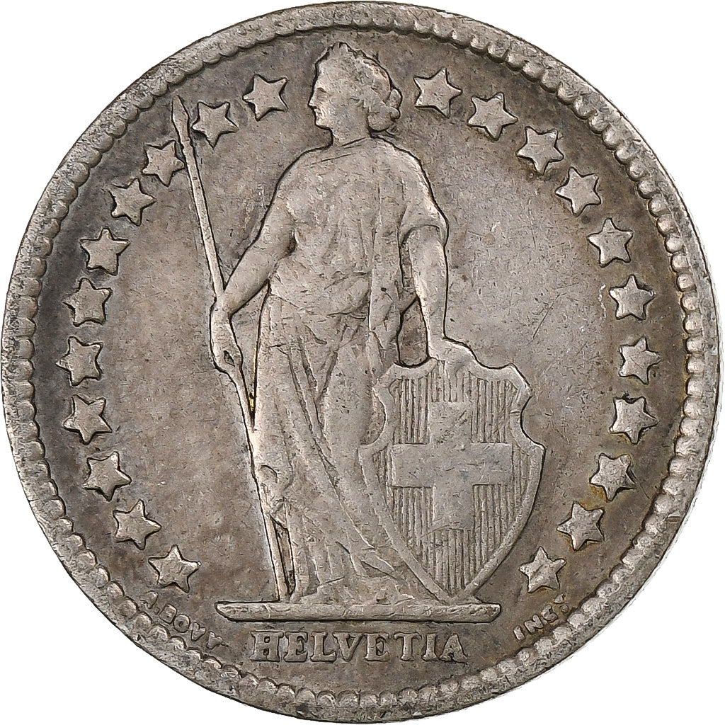 Switzerland, 1/2 Franc, 1899, Bern, Silver, VF(30-35), KM:23