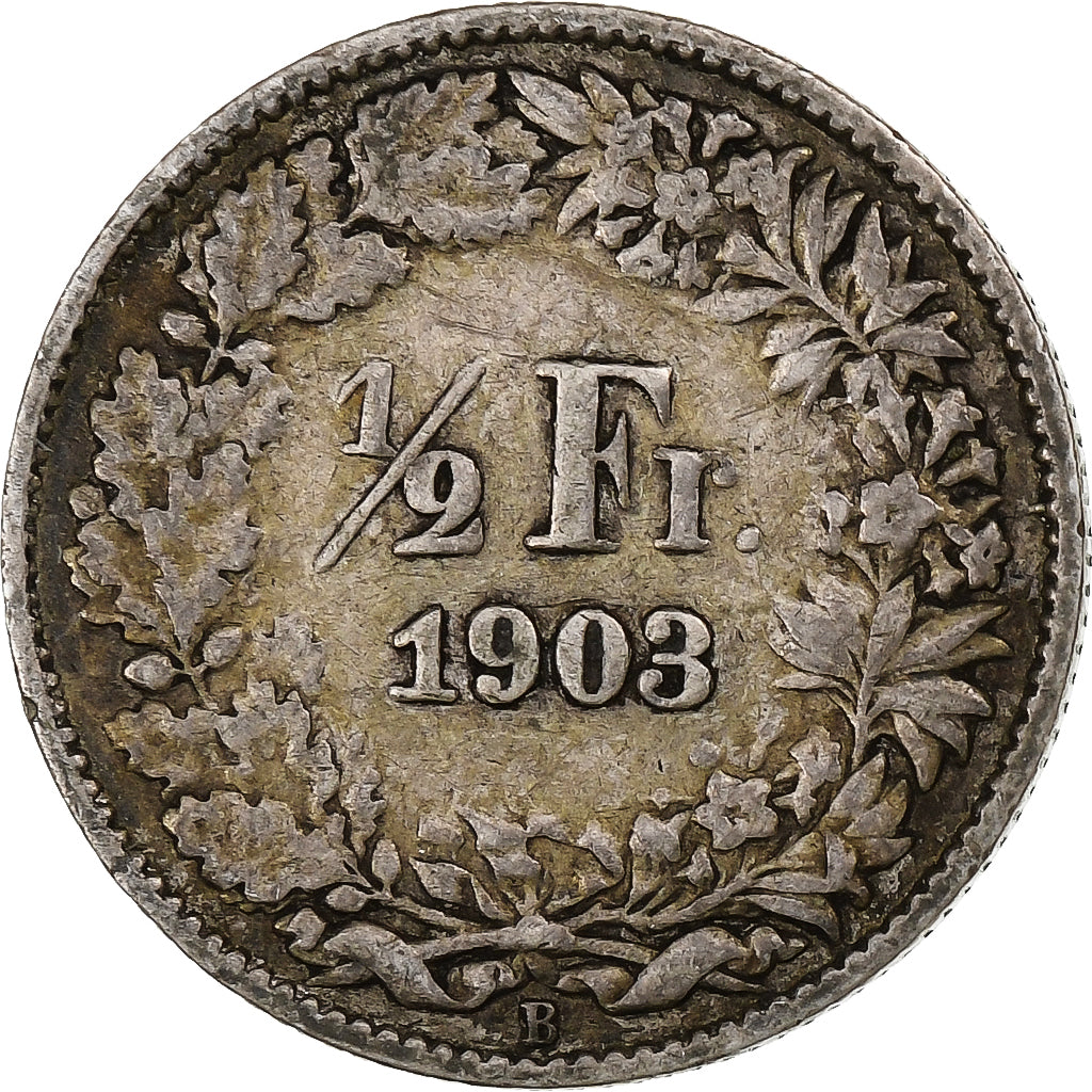 Schweiz, 1/2 Franc, 1903, Bern, Silber, S, KM:23