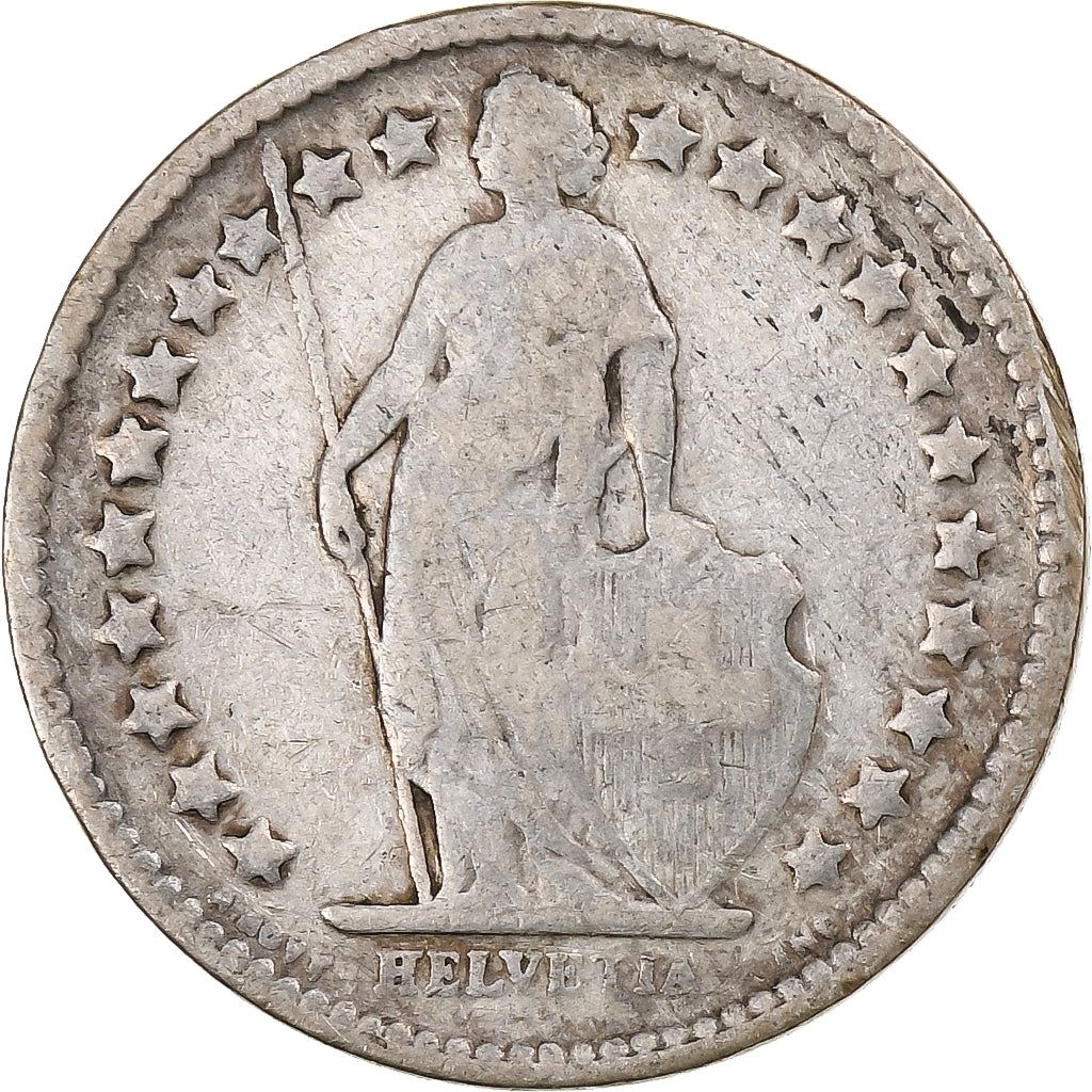Suisse, 1/2 Franc, 1905, Bern, Argent, TB, KM:23