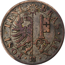 SWISS CANTONS, GENEVA, 10 Centimes, 1839, Billon, VF(30-35), KM:128