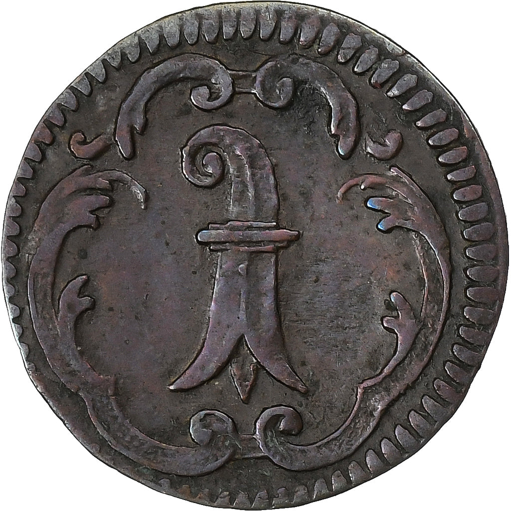SWISS CANTONS, BASEL, 1 Rappen, 1750, Bern, Billon, VF(30-35), KM:154