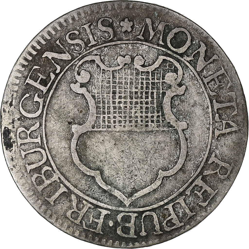 CANTONES SUIZOS, FREIBURG, 2 Kreuzer, 1788, Vellón, BC+