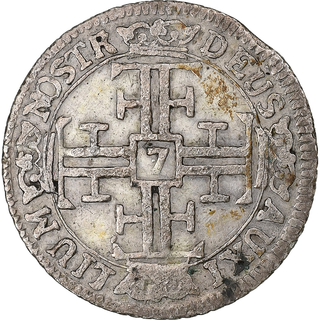 CANTONES SUIZOS, FREIBURG, 7 Kreuzer, 1789, Vellón, MBC